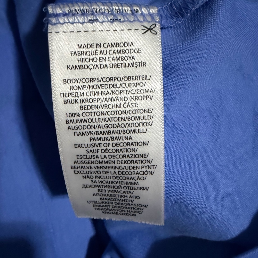 Polo Ralph Lauren Embroidered Classic Fit Blue Preppy Polo Shirt Size Large. - Picture 6 of 7